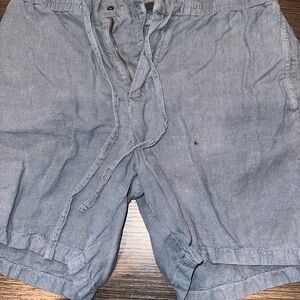 John Varvatos Men's Blue Flat Front Shorts